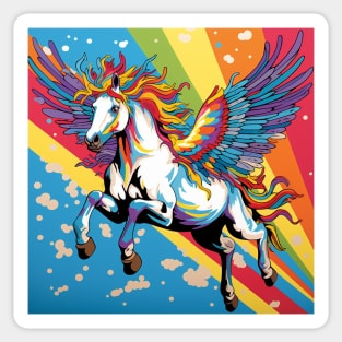 Pride Pegasus Pop Art 2 Sticker